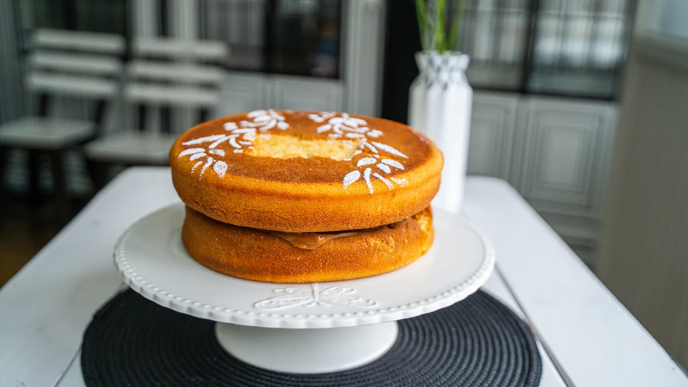 Porción de torta de Florentina